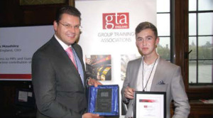 GTA England Apprentice of the Year 2014 Bobby Duff